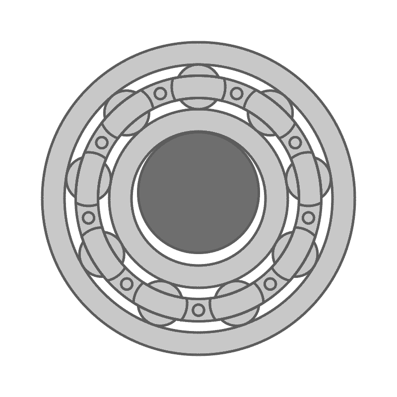 Animation of creep in a bearing. When a bearing is not fit properly, harmful circumferential slippage can occur between the inner ring and shaft. The inner ring is displaced ("creeps") relative to the shaft, resulting in wear and heat that can develop into significant damage.