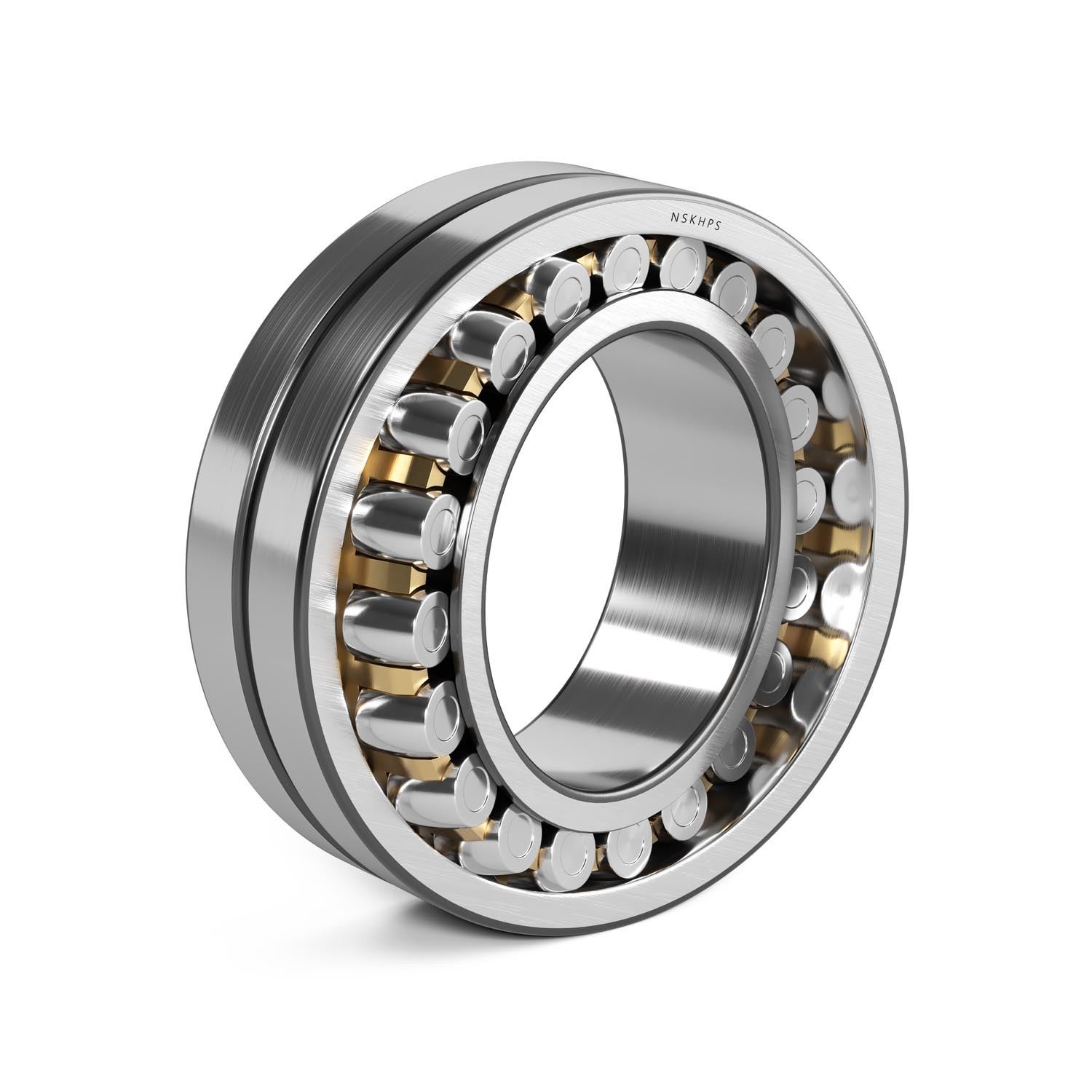 Spherical Roller Bearing, SRB, Brass Cage, no background
