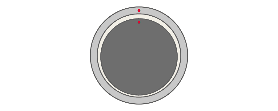 Animation of plain bearing. A liquid, solid, or gas fills the space between the rotating shaft and stationary bearing.