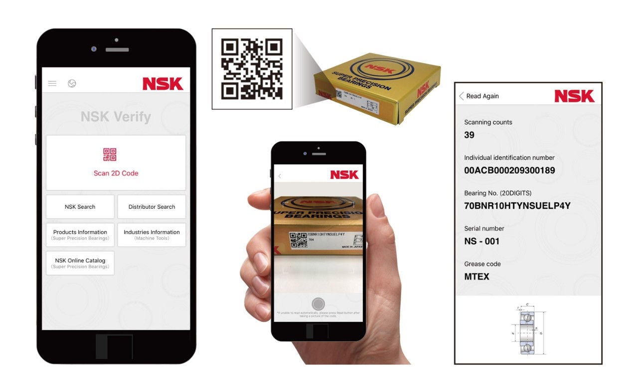 NSK Verify for Precision Bearings